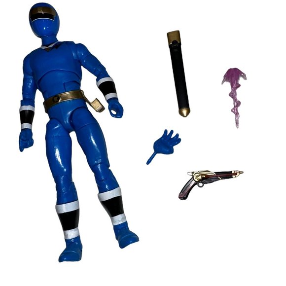 Open Power Rangers Cestro Blue Lightning Collection Alien Rangers Aquitar Figure - Picture 4 of 8